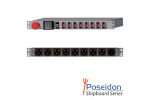 1U Shipboard PDU, 30A, 8 x MS3102E16-10S, TAA Compliant